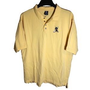 Vintage 1990s Warner Bros Studio Store Marvin The Martian Polo Shirt Men's XL